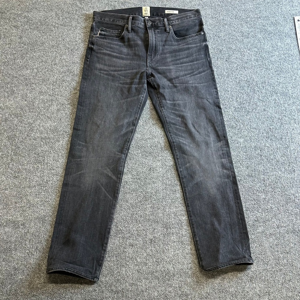 Hiroshi Kato Jeans Mens Size 32 Black Slim Fit Made in USA Denim Pants